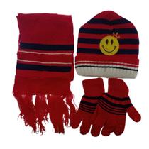 Kit Infantil Touca e Cachecol e Luva Inverno Vermelho Kit Infantil Touca e Cachecol e Luva Inverno Vermelho