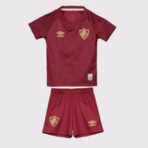 Kit Infantil Umbro Fluminense III 2025 Vermelho