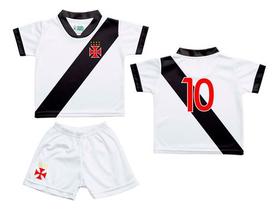 Kit Infantil Vasco Camisa 10 Torcida Baby Oficial
