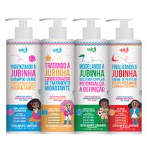 Kit Infantil Widi Care Jubinha Shampoo, Condicionador, Creme de Pentear Pesadinho, Gelatina