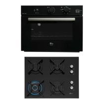 Kit Infinity Fischer Forno a Gás de Embutir 50L e Cooktop 4 Bocas