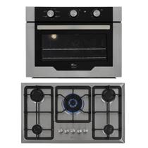 Kit Infinity Fischer: Forno Elétrico Inox e Cooktop 5B Inox Kit Infinity Fischer: Forno Elétrico Inox e Cooktop 5B Inox