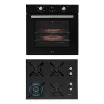 Kit Infinity Fischer: Forno Elétrico Preto 82L e Cooktop a Gás 4B