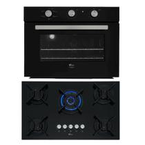 Kit Infinity Fischer: Forno Elétrico Preto e Cooktop 5B