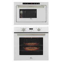 Kit Infinity Fischer: Micro-ondas Branco Grill e Forno Elétrico 82L Kit Infinity Fischer: Micro-ondas Branco Grill e Forno Elétrico 82L