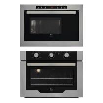 Kit Infinity Fischer: Micro-ondas Inox Grill e Forno com Air Fryer 50L