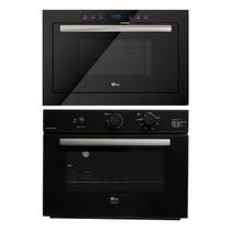Kit Infinity Fischer: Micro-ondas Touch Black Grill e Forno a Gás Grill Voltagem:127 Kit Infinity Fischer: Micro-ondas Touch Black Grill e Forno a Gás Grill Voltagem:127