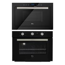 Kit Infinity Fischer: Micro-ondas Touch Black Grill e Forno com Air Fryer 50L Voltagem:220 Kit Infinity Fischer: Micro-ondas Touch Black Grill e Forno com Air Fryer 50L Voltagem:220