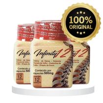 KIT Infinity Suplemento Natural 500mg 24 Cáps ORIGINAL 2 frascos