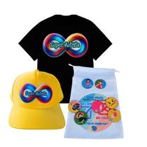 Kit Infinity Yellow Camisa e Boné para Atipicos - Diferente é ser Você