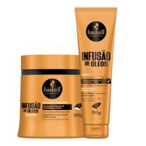 Kit Infusão de Óleos 1 Leave In 150g 1 Máscara 500ml Haskell
