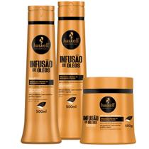Kit Infusão de Óleos Haskell Shampoo + Cond. + Máscara 500ml