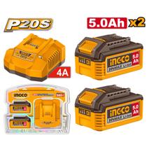 Kit INGCO Baterias 20V e Carregador Bateria 20V P20S Kit INGCO Baterias 20V e Carregador Bateria 20V P20S