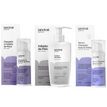Kit Inibidores de Pelos Anti Foliculite e Serum Clareador Facial e Corporal Axilas Virilha Labotrat