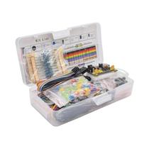 Kit Inicial Arduino Com Placa De Prototipagem, Cabos, Resistores E 830 Componentes Para Eletrônica