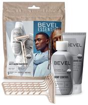 Kit inicial de barbear Bevel Essentials com 5 lâminas de barbear masculinas Kit inicial de barbear Bevel Essentials com 5 lâminas de barbear masculinas