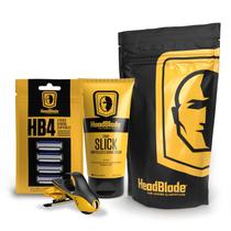 Kit inicial de barbear HeadBlade MOTO com creme de 150 ml