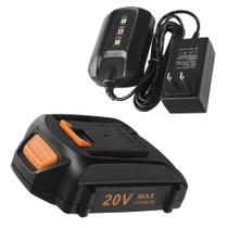 Kit inicial de bateria e carregador de reposição 20V para Worx