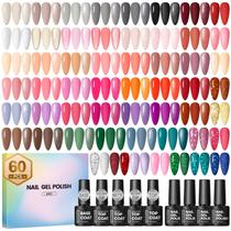 Kit inicial de esmaltes em gel Coscelia, 60 unidades com 55 cores Kit inicial de esmaltes em gel Coscelia, 60 unidades com 55 cores