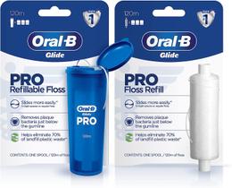 Kit inicial de fio dental Oral-B Glide PRO 240 m recarregável Kit inicial de fio dental Oral-B Glide PRO 240 m recarregável