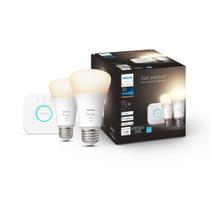 Kit inicial de lâmpada LED Philips Hue A19 75W com ponte Kit inicial de lâmpada LED Philips Hue A19 75W com ponte