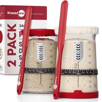 Kit inicial de massa fermentada KNEADACE KneaDace Pro 1L com tampa e rastreador Kit inicial de massa fermentada KNEADACE KneaDace Pro 1L com tampa e rastreador