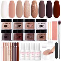 Kit inicial de pó Dip Nails AZUREBEAUTY 8 cores, 30 unidades