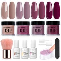 Kit inicial de pó Dip Nails AZUREBEAUTY com 4 cores e ferramentas