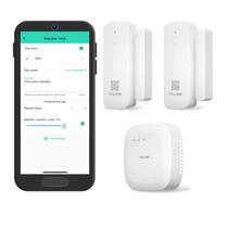 Kit inicial de sensor de porta inteligente YoLink com SpeakerHub e 2 sensores