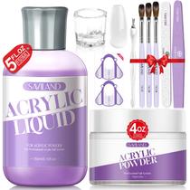 Kit inicial de unhas em acrílico SAVILAND Clear Powder 120g + 150mL