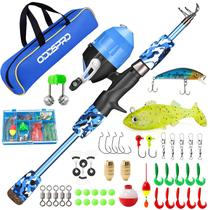 Kit Inicial de Vara de Pesca Telescópica ODDSPRO para Crianças 1,2-1,8m Kit Inicial de Vara de Pesca Telescópica ODDSPRO para Crianças 1,2-1,8m