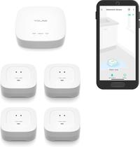 Kit inicial doméstico inteligente YoLink Hub e sensor de vazamento de água 4