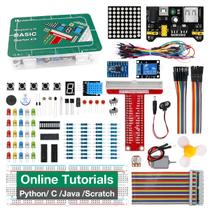 Kit inicial LAFVIN Basic para Raspberry Pi com placa de ensaio e LCD1602