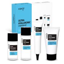 Kit inicial: óleo de limpeza ultra hialurônico coxir, toner, ampola e creme Kit inicial: óleo de limpeza ultra hialurônico coxir, toner, ampola e creme