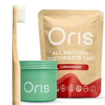 Kit Inicial Oris Starter Bundle com Tabletes Naturais de Pasta de Dente, 62 Unidades Kit Inicial Oris Starter Bundle com Tabletes Naturais de Pasta de Dente, 62 Unidades