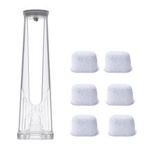 Kit Inicial Suporte para Filtro de Água para Cafeteiras Keurig 2.0 K-Express Essentials K-Supreme (Plus) K-Cafe K-Select K-Elite K-slim, Reservatório de Água com 6 Filtros