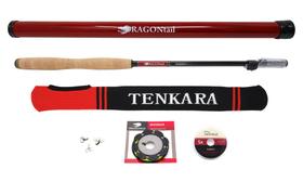 Kit Inicial Vara Tenkara DRAGONtail Shadowfire 365 3,6 m Kit Inicial Vara Tenkara DRAGONtail Shadowfire 365 3,6 m