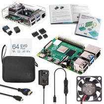 Kit inicial Vilros Raspberry Pi 4 de 4 GB com Micro SD de 64 GB