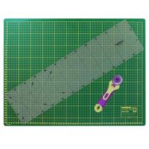 Kit iniciante base de corte a2 6045 regua cortador lamina extra 45mm