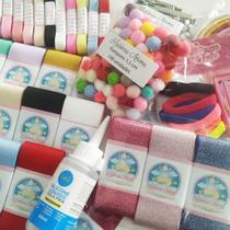 Kit Iniciante Laços Fitas Gorgurão Bicos Meias Tiaras C8-2 Kit Iniciante Laços Fitas Gorgurão Bicos Meias Tiaras C8-2