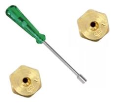 Kit Injetor Converter Gás Cooktop Suggar 2 Bocas + Chave 7mm