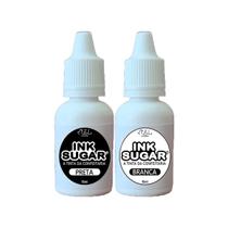 Kit Ink Sugar - 2 Cores (Preto e Branco) - 15ml Kit Ink Sugar - 2 Cores (Preto e Branco) - 15ml
