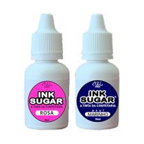 Kit Ink Sugar - 2 Cores (Rosa e Azul Marinho) - 15ml Kit Ink Sugar - 2 Cores (Rosa e Azul Marinho) - 15ml