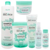 Kit Innovator Sh 1L Mascara Gelatina Sodium, Ativador, Serum