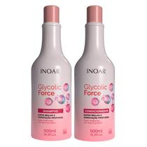 Kit inoar 500ml glycolic force shampoo+condicionador Kit inoar 500ml glycolic force shampoo+condicionador