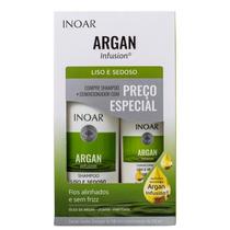Kit Inoar Argan Infusion Liso E Sedoso Shampoo 500mL + Condicionador 250mL