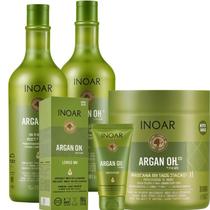 Kit Inoar Argan Oil Shampoo + Condicionador + Máscara