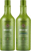 Kit Inoar Argan Oil Shampoo de Hidratação e Bálsamo Condicionador 1 litro (cada)