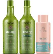 Kit Inoar Argan Sh+cond2x1l+creme De Pentear Meu Cacho 500ml Kit Inoar Argan Sh+cond2x1l+creme De Pentear Meu Cacho 500ml