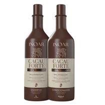 Kit Inoar Cacau Forte Shampoo 1 litro + Condicionador 800ml
